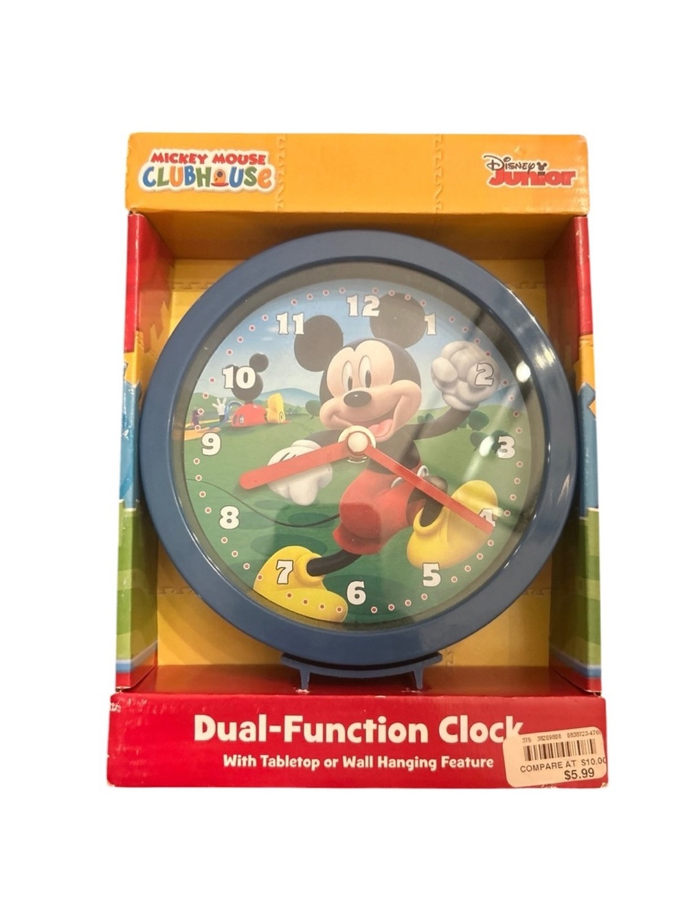 Mickey mouse clubhouse new box Dual function clock rare collectible y2k